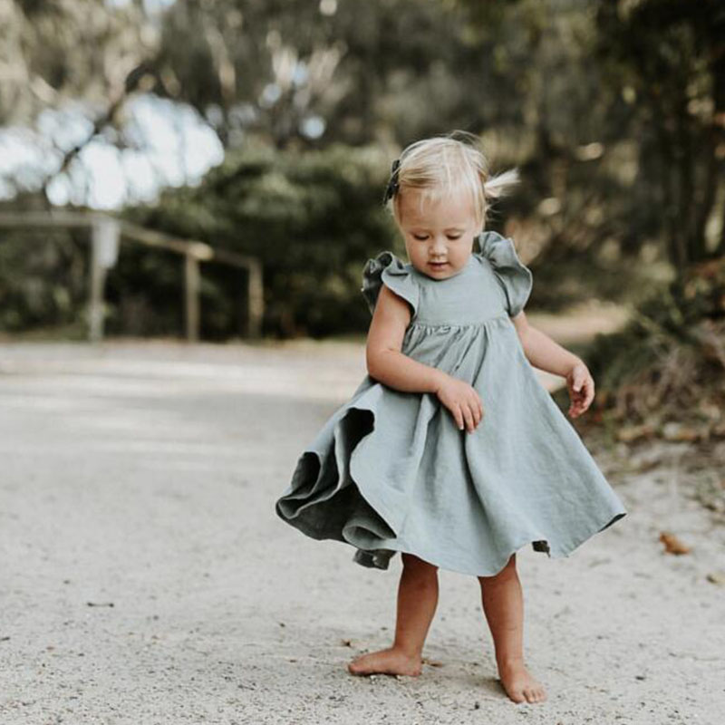 Vestido de niña de algodón suave perfecto para cada ocasión