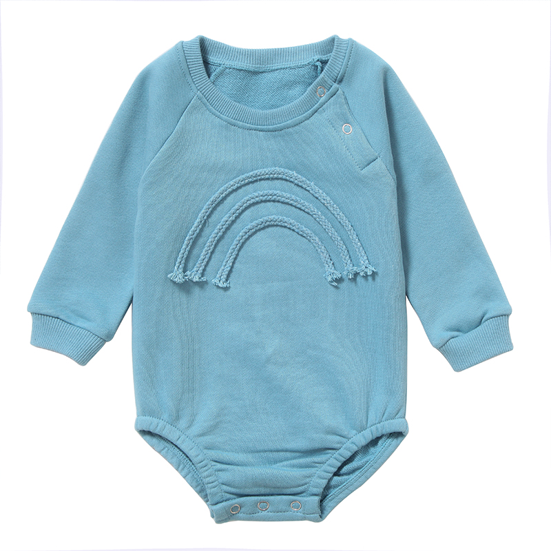 babyalina ropa bebe complementos mono bebe F001 cuerda algodon azul